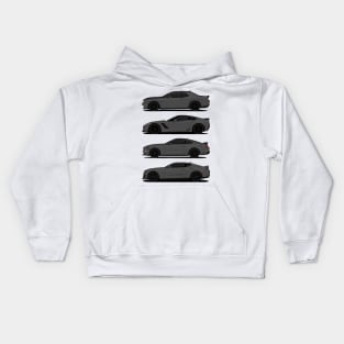 AMERICAN MUSCLE DARK-GREY Kids Hoodie